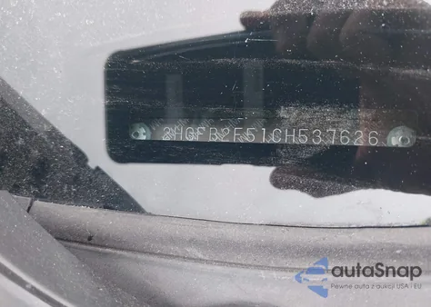 2012 Honda Civic Lx from USA, damaged, VIN 2HGFB2F51CH537626